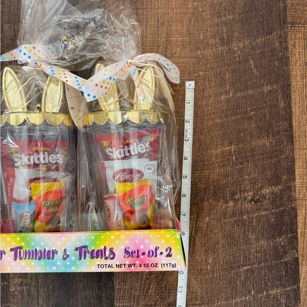 Festive Easter Treats & Tumbler Duo - Gold and Multicolor